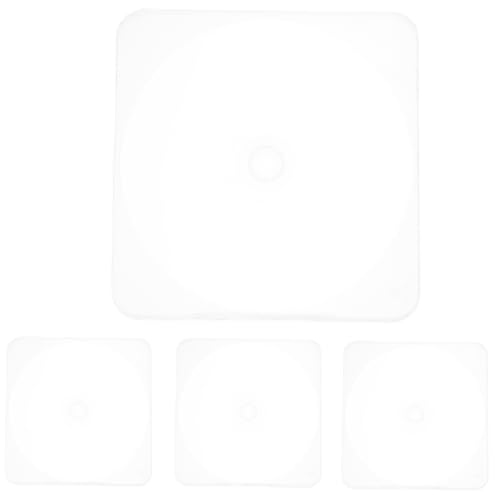 GLEAVI 4pcs Transparent CD Cases Dvd Storage Holder for Safe Travel Scratch Protection Easy Access Portable CD Boxes for Organizing Discs
