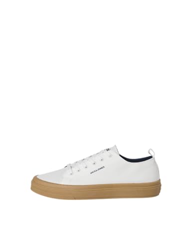 JACK & JONES Jfwbayswater Canvas Sneaker Sn, Zapatillas Hombre, Marshmallow Detail Gum Sole, 43 EU