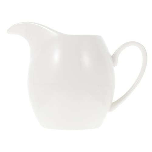 Mikinona 1pc Milk Jug White Coffee Mugs Tea Creamer Pitcher Coffee Syrup Container Coffee Creamers Creamer Cups Sauce Jug Milk Cup Coffee Espresso Coffee Milk Creamer Pitcher Ceramics