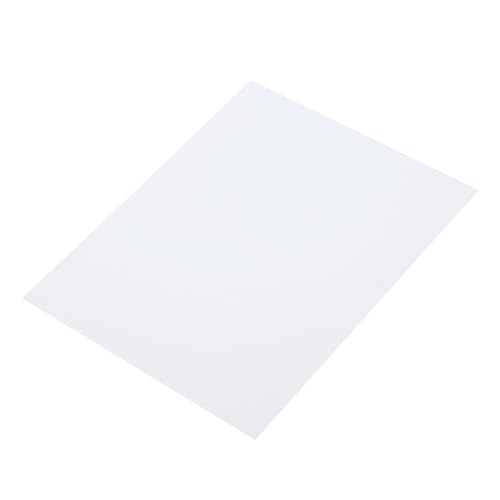 Image of MECCANIXITY White ABS Plastic Sheet 10 x 8 x 0.03 Inch for Building Model, DIY Crafts, Panel, Pack of 1 Pcs