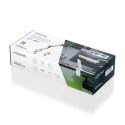 Support de table de gaming blanc pour organiser un bureau avec ecran geant 49