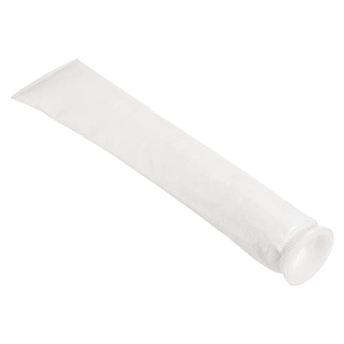 PATIKIL 2.7 Pulgadas Anillo Filtro Calcetines 10 Micras, Malla Bolsa Piscina Desnatador Cesta, Blanco