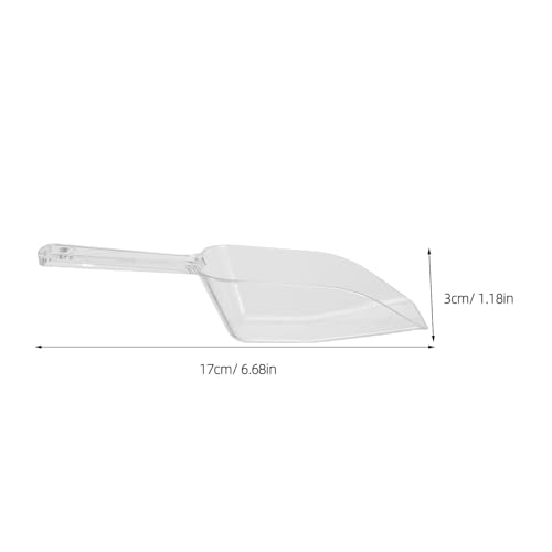 Mini pala de plástico con segura visibilidad clara para granos y hielo en cocina 2