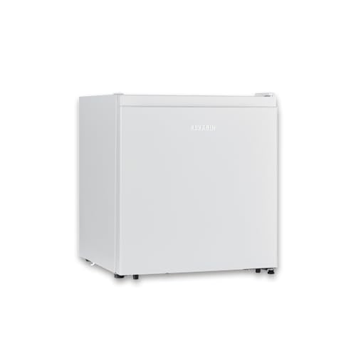 SEVERIN Mini nevera con compartimento de baja temperatura, nevera pequeña con estante intermedio, mini frigorífico de bajo consumo para hogares pequeños, 45 litros, blanco, KB 8877