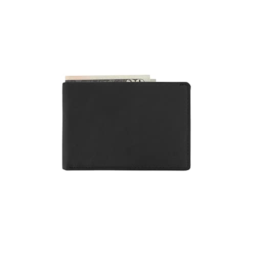 Andar The Ambassador Leather Slim Bifold Wallet With RFID Block Made of Full Grain Leather Modern Traditional Billfold