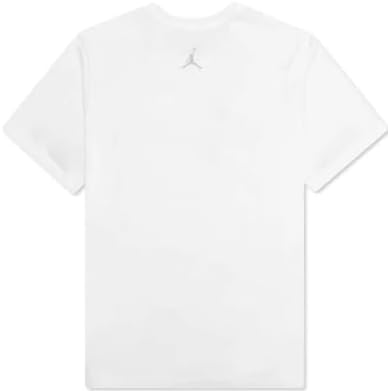 Jordan Sport Women's Diamond Short Sleeve Shirt FN5116, White Black Metallic Silver, 8