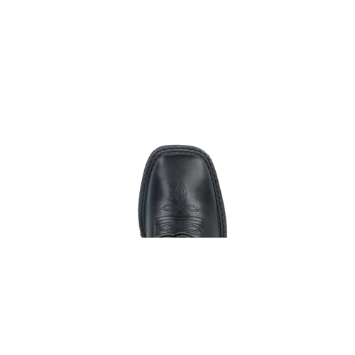 Image of Smoky Children's Kid's Outlaw Black Leather Western Cowboy Boot