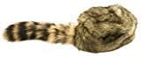 Home CollectionTeen/Adult Faux Fur Hat with Real Raccoon Tail, Large, Cap
