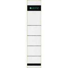 Leitz Targhette autoadesive in carta, corte, strette, 100 pezzi, grigio chiaro