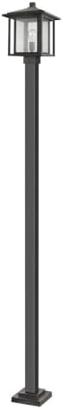 Z-Lite 554PHBS-536P-ORB 1 Light Outdoor Post Mounted Fixture, Oil Rubbed Bronze