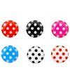 6 in 1 Pack Polka Dot Pattern Soft Home Button Stickers for Iphone apple