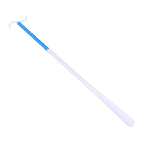 Healeved Calzador Multiuso para Personas Mayores y Embarazadas Bastón Largo Ajustable de Abs Color Azul y Ayuda para Vestirse y Quitar Calcetines Práctico y Desmontable