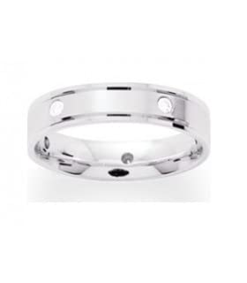 Alliance Maina 71 en Or 9 carats et Diamant pour un engagement intemporel