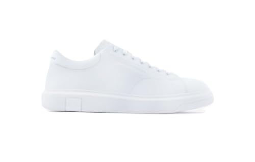 Image of Armani Exchange Mens Thick Sole Leather Sneakers