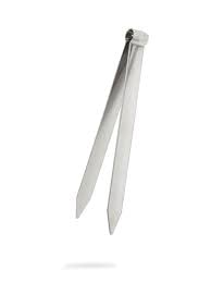 PUFF SMART Stainless Small Tong for Holding Charcoal (Color : Silver)