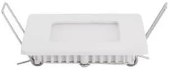 3W Square LED Panel Ceiling Light, White, Ultra Slim Design, Aluminum and Plastic Frame, 90-265V, AB-Z897-1