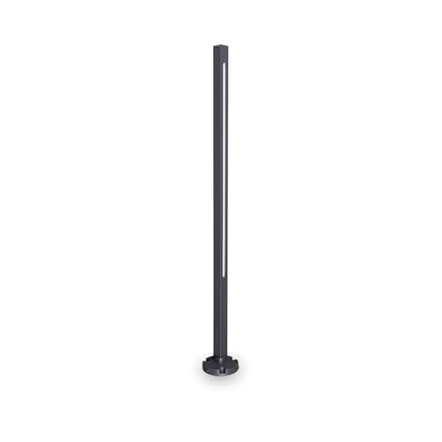JEDI Borne d'Extérieur LED Ideal Lux Anthracite 80cm pour Allée et Jardin Moderne