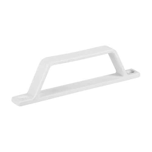 17x25 mm Plastik Sineklik D Kolu 2 Adet; Beyaz Renk Pencere ve Kapı Sinekliği Tutamağı, Dayanıklı Plastik Sineklik Tamir Takımı Aksesuarları, Standart Ölçü Kolay Montaj D Çekme Kol