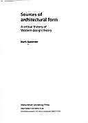 Hardcover Sources of Architectural Form: A Critical History of Western Design Theory Book