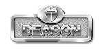 Badge-Deacon w/Cross-Magnetic-Silver