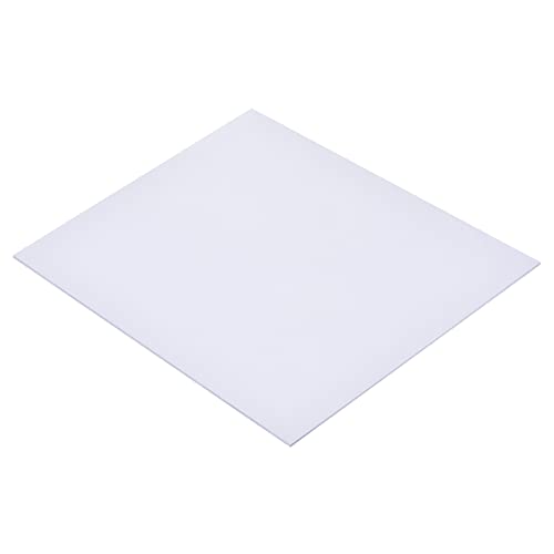 Image of MECCANIXITY White ABS Plastic Sheet 10x8x0.04inch for Building Model, DIY Crafts, Panel, Pack of 2