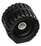 CE Smith Trailer 5"-1 1/8" ID 29537 Ribbed Wobble Roller, Black