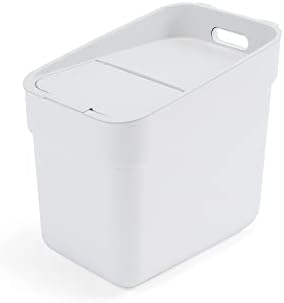 Curver Ready to Collect 100% Recycled 5L Kitchen Accessories Recycling Lift Top Bin Green with Light Grey Lid
