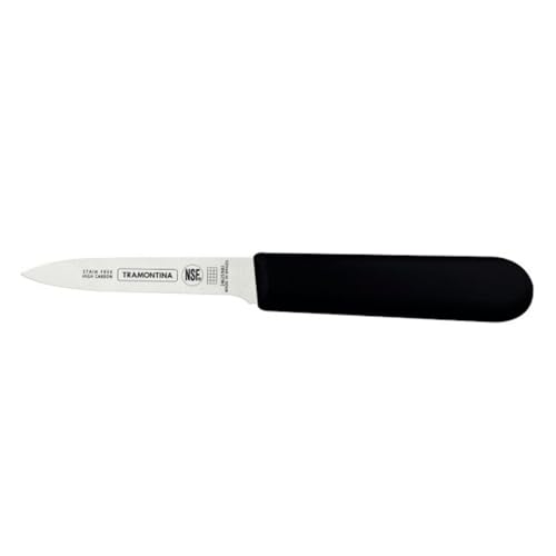 Tramontina Cuchillo Legumbres y Verduras Acero Inoxidable Professional Master Negro NSF 8,5 cm