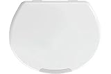 WENKO WC-Sitz Secura Comfort bis 200 kg Tragkraft, Hygiene-Toilettensitz mit 5 cm Sitzflächenerhöhung, Easy Close Absenkautomatik, maximale Sitzsicherheit, aus antibakteriellem Duroplast, 37 x 43,5 cm