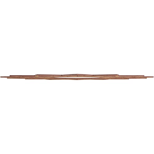 Image of Ekena Millwork 36 inchOD x 13 7 /8 inchID x 1 /4 inchT Eleanor Wood Fretwork Pierced Ceiling Medallion, Walnut