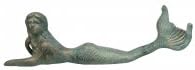 Mermaid reclining garden sculpture