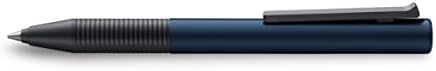 Lamy 1236532 Tipo Al/K Rollerball Pen 339 - Aluminium Rollerball Pen in Blue/Black Anodised with Integrated Clip/Handle Mechanism - M 66 Black - Line Width M