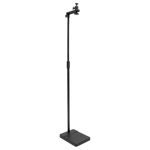 HPDTZ Soporte de piso para proyector, Soporte para proyector ajustable en altura de 122-154 cm 360 grados de giro para cine en casa, oficina, presentaciones Soporte de piso estable (Negro)
