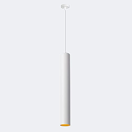 Lámpara colgante cilíndrica RAGGZZ de aluminio texturizado de 60cm con óptica LED integrada