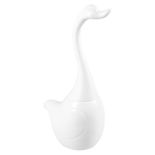 Brosse de toilette cygne céramique VOSAREA balayette WC moderne à manche long