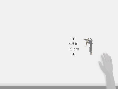 BGS Druckluft Ausblaspistole Pressluftpistole Druckluftpistole Blaspistole 3 Düsen Aluminium