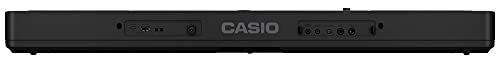 Casio LK-S450 CASIOTONE Top Leuchttastenkeyboard mit 61 anschlagdynamischen Tasten im Piano-Look mit 600 Sounds und 200 Begleitrhythmen, Mikrofoneingang, schwarz