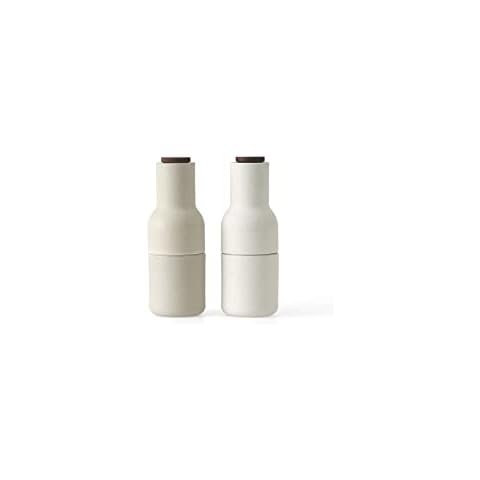 Bottle Grinder Mühle 2er Set Keramik, sand H x Ø 20.5x8cm Cover