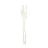 World Centric Corn Starch Fork - 200F, 1000 ct