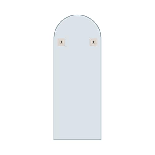 Image of Creative Arts n Frames 5mm Full Length Long Beveled Smooth Edges Frameless Rectangular Wall Mount HD Mirror Home Decor Items (18X42 inch Arch HD Mirror)