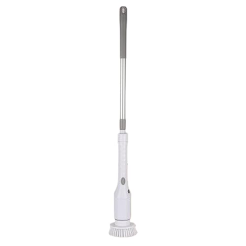 Rechory Rotating Scrubber | Retractable Cordless Cleaning Brush,with Replaceable Heads, Ergonomic Floor Scrubbing Tools for Bathroom Bathtub Kitchen