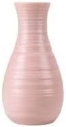 Ceramic Look Plastic Vase - Unbreakable Vase for Flowers (Dusty Rose)