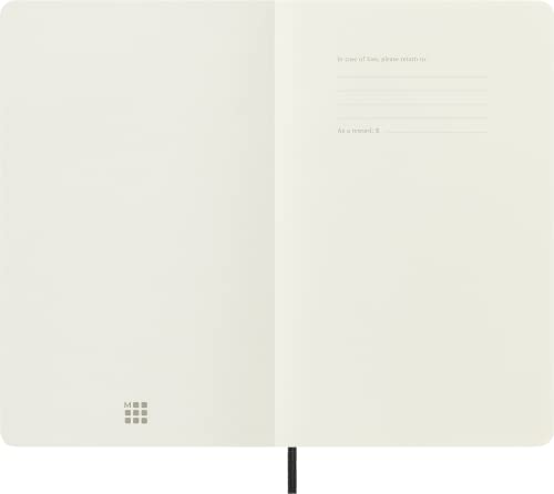 Moleskine Classic Notebook, Soft Cover, Large (5 X 8.25") Plain/Blank #TOP3