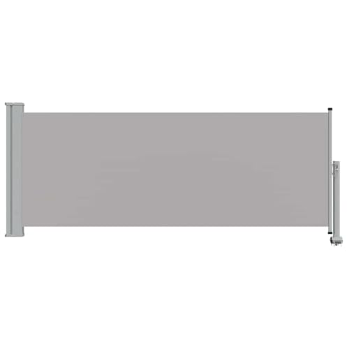 Store vertical fer robuste gris protection vent 100x300 cm - 4