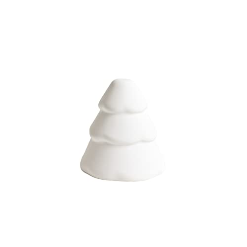 Cooee Design Snowy - Árbol de Navidad (10 cm, cerámica), Color Blanco Cover