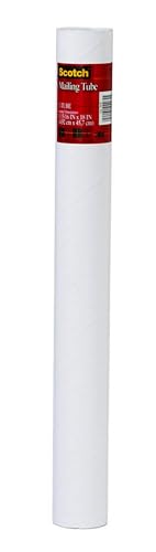 Mailing Tube, Removable End Capacitys, White, Various Sizes, 12 per Carton Size: 2