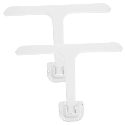 WESIEVYA 2 Patas Plegables de Plástico para Mesa de Cama, Resistentes y Portátiles, Ideales para Reparación y Camping, Diseño Moderno y Funcional