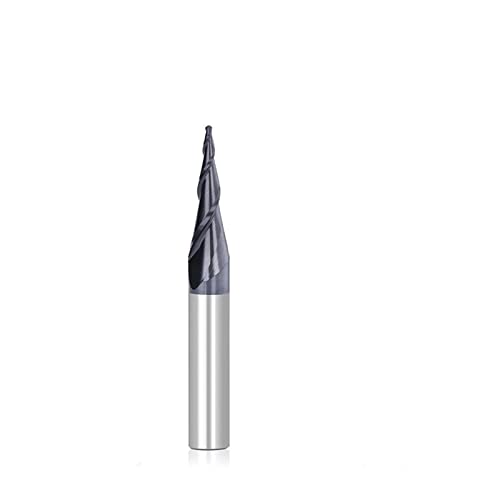 Fraise à bout sphérique conique R1.0 pour sculpter sans vibrations sur routeur CNC