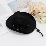 Cat Cowboy Hat,Pet Dog Cowboy Hat Cosplay Cap Puppy Pet Dog Cat Holiday Costume, For Halloween Party Photo Props Supplies(Khaki) #TOP2