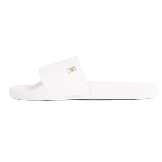 Tommy Hilfiger Damen Badeschuhe Monogram Elegant, Elfenbein (Ancient White), 41